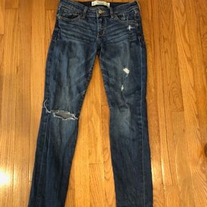 Abercrombie and Fitch distressed ripped jeans
